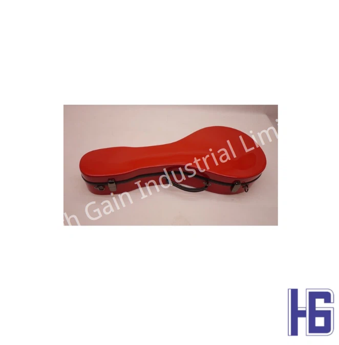 Mandolin Red A-shaped Carbon Fiber Case